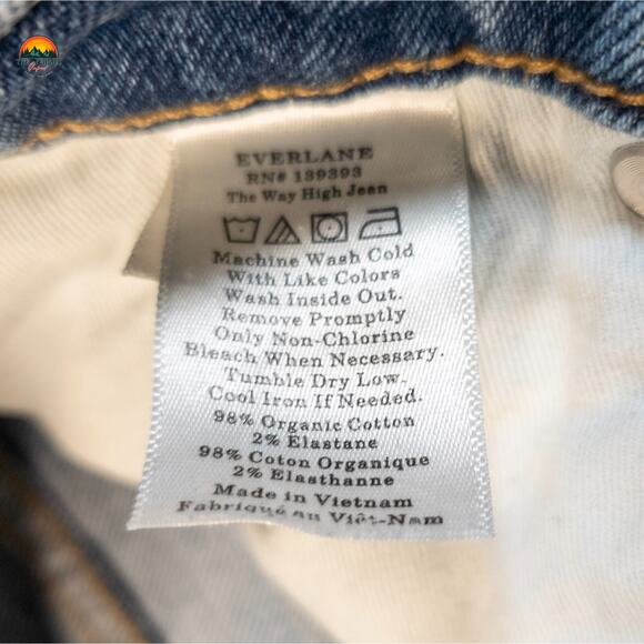 Everlane The Way High Skinny Jeans Blue Medium Wash Denim Pockets Women's 27 Reg - Picture 10 of 11